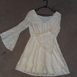 Cream lace dress, it's beautiful!